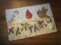 American Country European Retro Mediterranean in Style Style Table Cloth Student Table Mat 33*47 Fence Parrot