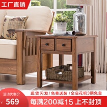 American solid wood edge A few sofas small side tables Telephone a few small tea tables Living room sofa corner A few special promotions