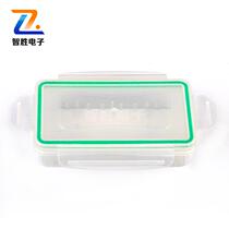 Waterproof 18650 White transparent multi-purpose battery box element box waterproof storage box transparent protective box