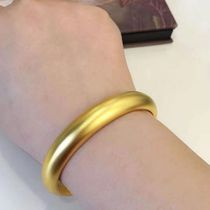  Ancient gold bracelet 999 pure gold 3D hard gold Heart Sutra bracelet Inheritance plain ring bracelet