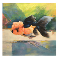 New products Su Zhangfeng Xiaoyu Children boutique oil painting big size 80X80cm