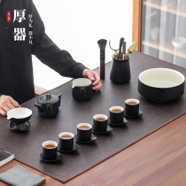 Ceramic Kung Fu Tea Suit Home Living Room Brief set of office tea cup teapot modern light and luxurious