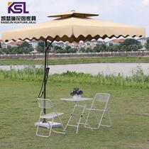  Outdoor parasol Outdoor umbrella Courtyard umbrella Large sun umbrella Security parasol table and chair umbrella square side umbrella