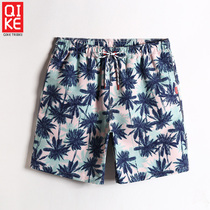 Riding new male seaside beach pants quick-drying hot spring swimming trunks water park flat corner swimming trunks