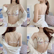 2020 new front buckle bra Poly Underwear Woman Han Version Sexy Beauty Back No Steel Ring Breathable Cross Belt No Marks