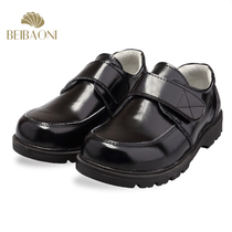 Boy leather shoes black English style Children Baby baby shoes big boy 2019 spring and autumn student performance shoes