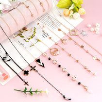 Glasses chain neck vintage Lolita fashion decoration female Net red creative simple non-slip sunglasses eye rope