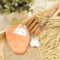 New Taiwan Qile cat cartoon key canvas womens zipper coin small hand carry coin pocket 222392