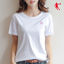 Jordan short sleeve t-shirt women 2021 summer new Xinjiang cotton breathable round neck casual half sleeve t sports coat women