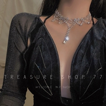 Yu Shuxin ● Name Yuanyuan Super Sparkling Party Gathering Birthday Banquet NECK ITEM CHAIN ADVANCED SENSATION WATER DRILL FLOW SUCHOKER