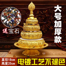 Manzapan Tibetan Mancha Luo carving gilt eight auspicious Buddhist supplies for Buddha repair tray large