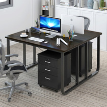 Four-person desk partition simple modern company staff work desk face-to-face double computer table and chair combination