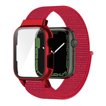 For iwatch apple watch watch watch belt nylon shell membrane blade applewatch7 generation 45 41mm watch belt apple weave general wristbands 7 male and female bracelets