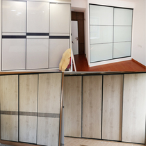 Nanjing Louver flat overall wardrobe door custom sliding door bedroom wardrobe aluminum alloy sliding door customization