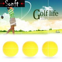 6pcs set Golf PU Ball Interior Beginner Training Softball Ye