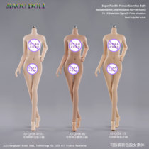 Spot Lan plain body JIAODOLL plastic-coated female plain body painting human body 1:6 female soldier human headless sculpture two-dimensional