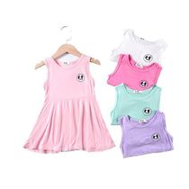 Summer Children Girls Modale Sleeping Dress Summer Girl Child Baby Vest Skirt Loose home Liandress