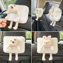 Tissue box cashmere three-dimensional drawing paper box supplies car armrest box hanging car chair back car cartoon cute