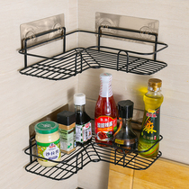 Punch-free corner storage rack toilet tripod bathroom wall hanging shower gel shampoo storage rack storage rack