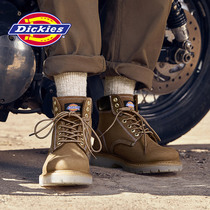 Dickies Martin boots mens autumn high top casual shoes leather British style tooling boots Motorcycle boots kick not bad