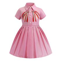 European and American childrens clothing 2022 Summer girls pure cotton Inn Wind Princess Leia Liondresses Birthday Dress Princess Clothes