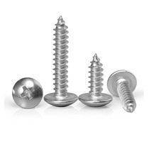 M5M6 * 8x10x12x14x16x18x20 stainless steel cross large flat head 304 mushroom head self-tapping screw