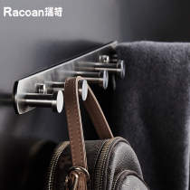 304 Stainless Steel Bathroom Toilet Toilet Toilet Kitchen Door Rear Wall Pendants Clothing Cap Bag Hooks Free