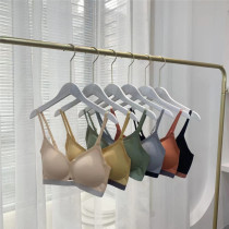 BI into the scream contrast color nude light oxygen comfortable non-trace breathable buckle soft waxy latex underwear bra