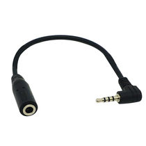 90-degree elbow conversion head four-pole 3-5mm male-to-mother headphone extension cord audio extension cord phone adapter