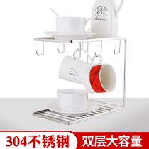 Cup holder water cup rack creative Nordic home living room drain milk tea shop cup holder tray storage European-style storage rack