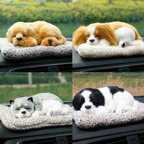 Puppy little cat simulation dog car decoration activated carbon car bamboo charcoal charter car interior decoration supplies in addition to odor