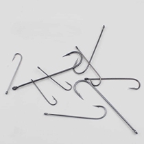 Pomfret hook bulk long handle hook extension super long pipe pay sea fishing hook with barbed oblique mouth rice eel mackerel mackerel Pomfret hook