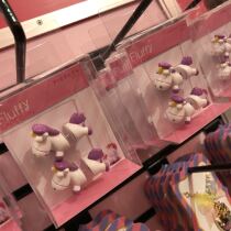 Japan USJ Universal Studios unicorn cartoon cute earrings double-sided doll pattern