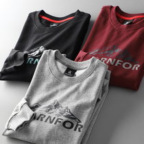 Foreign trade tail single mens factory cut tail goods original single clothes mens autumn cotton round neck sleeve sports coat