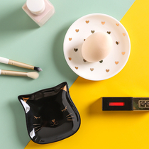 Beauty egg storage box drying rack ceramic puff shelf sponge powder puff makeup egg cosmetics bracket bracket