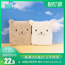  Wanning face towel household men and women absorbent soft bath towel ins fashion trend cute organic cotton bear facial towel