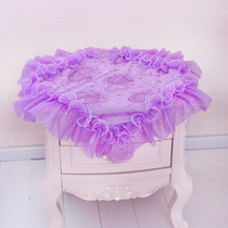 New purple Mansa light dance lace bedside table cover universal cover tablecloth