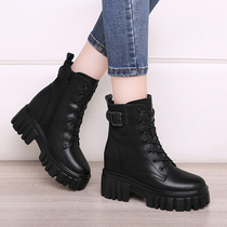 Lycra Kington explosion within the height of leisure and comfortable wild Martin boots 2021 thick heel warm womens high-top shoes boots