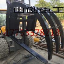 Loader direct sales modification manufacturers Forklift grab clip fork drag fork grab wood grab grass grab steel rotary hold soft grab