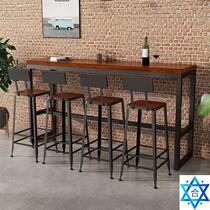 Bar chair stool stool Nordic simple table backrest high chair