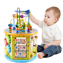 Childrens toys 1-2 years old enlightenment early education Childrens beaded treasure box Large baby 0 one-year-old female baby puzzle