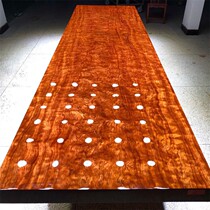 Size: 368*101 5*10 solid wood Boba Big Board reception negotiation leisure table factory direct log