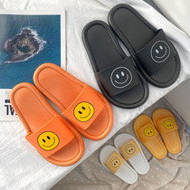 ins Wind Korea outside wear cute flat slippers beach slippers female sandals students home bathroom soft bottom versatile