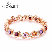 Crystal bracelet female comes with fairy best friend two rose gold Korean version ins niche design simple hand decoration summer