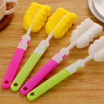 10 wash cup brush sponge brush long handle cup brush milk bottle brush tea cup brush mug cleaning glass long bottle brush