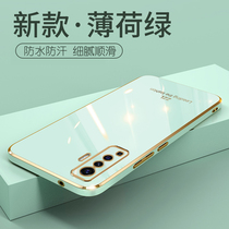 vivox50 mobile phone case New Lens all-inclusive vivox50pro protective cover straight side 5G simple summer x50por high-grade x50pr0 silicone anti-drop soft luxury Net Red