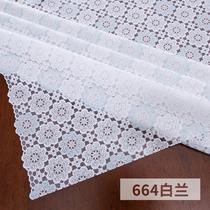 Square multi-size cloth tablecloth waterproof tablecloth rectangular square multi-flower thick lace plastic