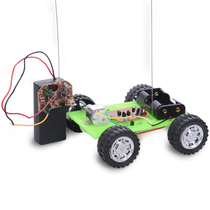Model Assembly Diy Tech Small Production Green Dolly Toy Car Science Experimental Materials