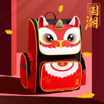 2021 new childrens school bags primary school boys 123 to 6th grade girls reduce the burden of back protection bag tide