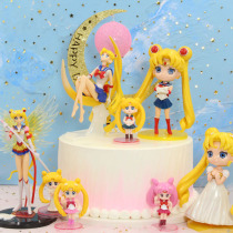 Cake decoration ornaments moon beautiful girl warrior cake ornaments hand-made water ice moon ornaments Doll Doll